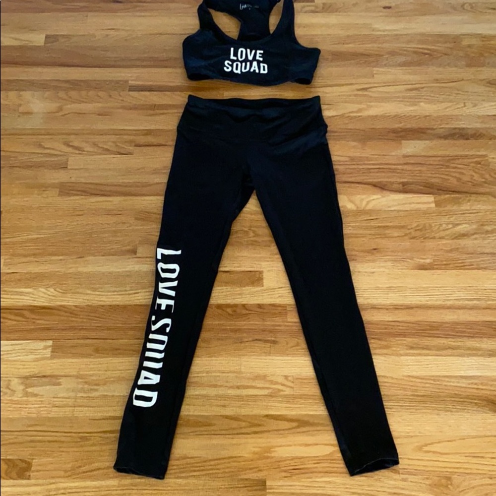 Love Squad Collection Bra and Leggings